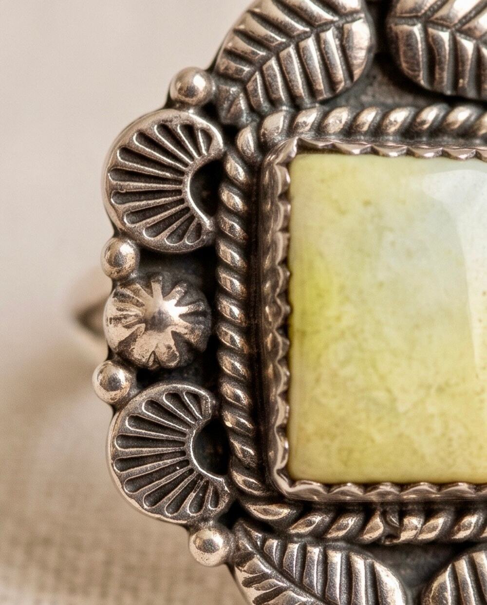 Handmade One-of-a-Kind Paloma Turquoise Ring (Variscite) Adjustable fits 6-10